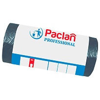 Мешки для мусора 60 л, черные, в рулоне 50 шт., ПНД, 6,2 мкм, 800х600 мм, PACLAN Professional, 604078 в Бору