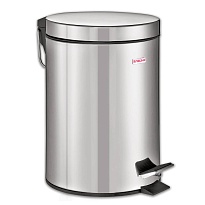 Ведро-контейнер для мусора (урна) с педалью LAIMA Classic, 12 л, зеркальное, нержавеющая сталь, со съемным внутренним ведром в Бору