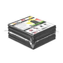 Мешки для мусора 160 л, серые, в пачке 10 шт., ПВД, 40 мкм, 900х1100 мм, i-Bag в Бору