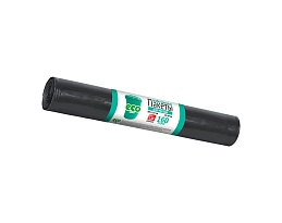 Мешки для мусора 160 л, черные, в рулоне 10 шт., ПВД, 25 мкм, 1100х800 мм, GRIFON, 101-031 в Бору