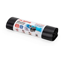 Мешки для мусора 120 л, черные, в рулоне 10 шт., ПНД, 14 мкм, 1100х700 мм, LAIMA, 601385 в Бору