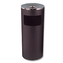 Урна металлическая с пепельницей, Титан, 29 л, черная, оцинкованная сталь в Бору