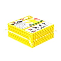 Мешки для мусора 160 л, желтые, в пачке 10 шт., ПВД, 40 мкм, 900х1100 мм, i-Bag в Бору
