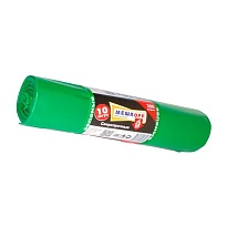 Мешки для мусора 300 л, зеленые, в рулоне 10 шт., ПВД 65 мкм, 1400х1000 мм, МЕШКОFF, 4922 в Бору