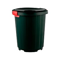 Мусорный бак с крышкой - воронкой 105 л темно-зеленый 105 темно-зеленый в Бору Мусорный бак с крышкой - воронкой 105 л темно-зеленый 105 темно-зеленый в Бору